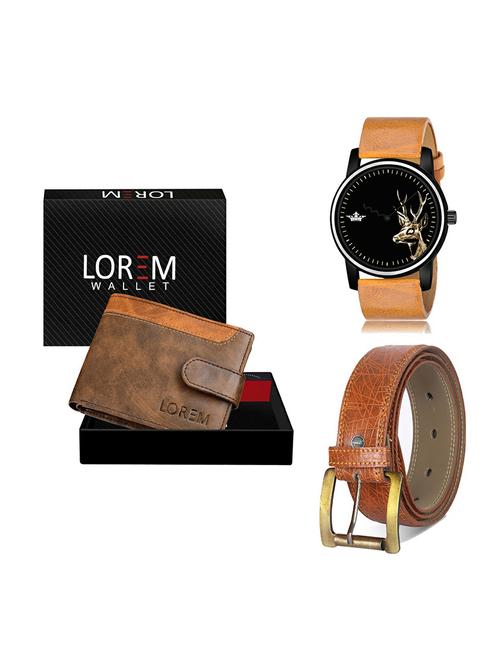 belt, wallet & watch gift combo - 19277174 - Very Small Image - 1