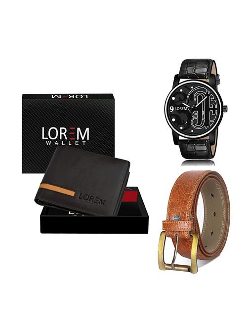 belt, wallet & watch gift combo - 19277218 - Very Small Image - 1