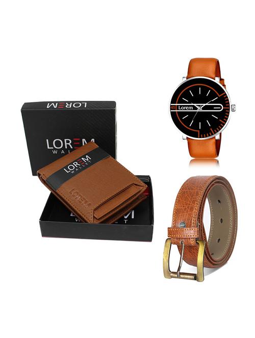 belt, wallet & watch gift combo - 19277224 - Very Small Image - 1
