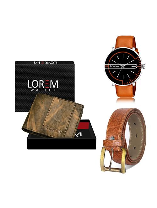 belt, wallet & watch gift combo - 19277240 - Very Small Image - 1