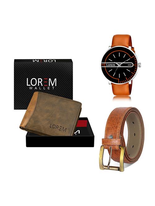 belt, wallet & watch gift combo - 19277246 - Very Small Image - 1