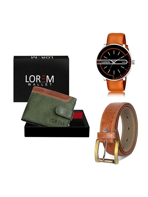 belt, wallet & watch gift combo - 19277266 - Very Small Image - 1