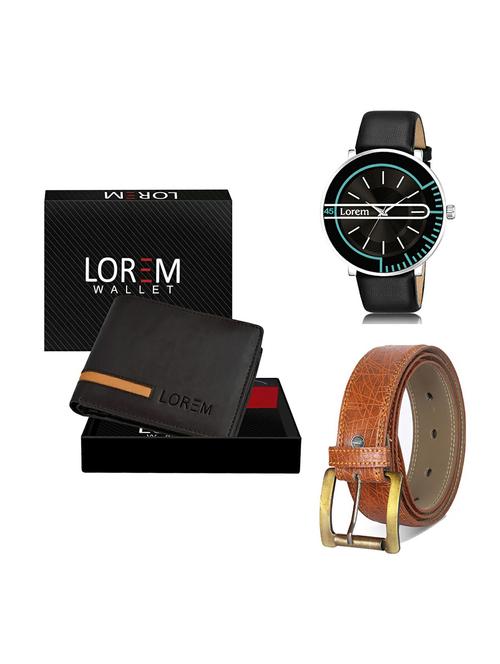 belt, wallet & watch gift combo - 19277308 - Very Small Image - 1