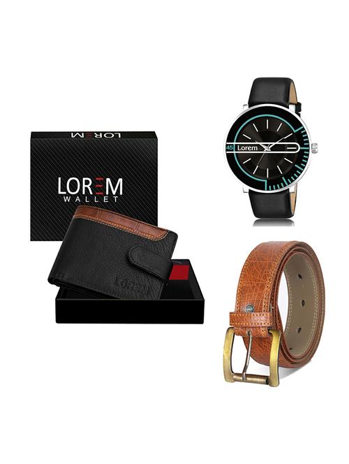 belt, wallet & watch gift combo - 19277310 - Very Small Image - 1