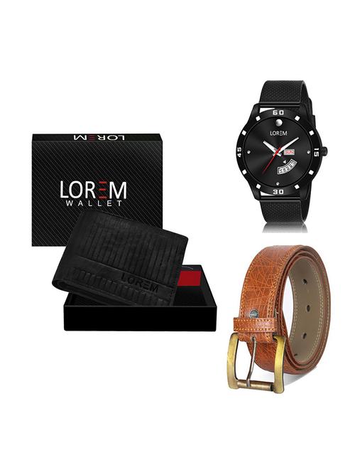 belt, wallet & watch gift combo - 19277341 - Very Small Image - 1