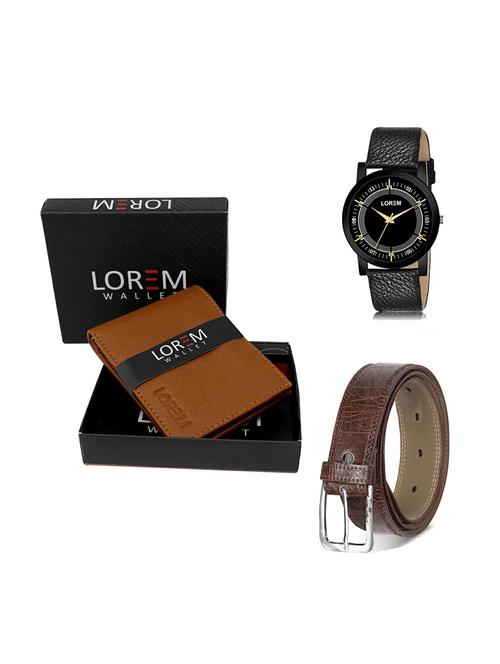 belt, wallet & watch gift combo - 19277412 - Very Small Image - 1