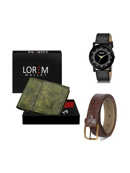 belt, wallet & watch gift combo - 19277500 - Very Small Image - 1
