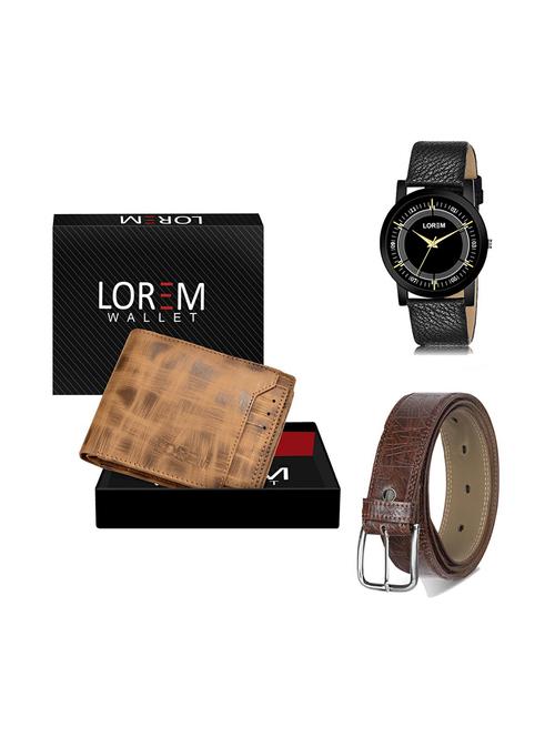 belt, wallet & watch gift combo - 19277519 - Very Small Image - 1