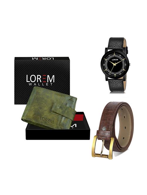 belt, wallet & watch gift combo - 19277522 - Very Small Image - 1