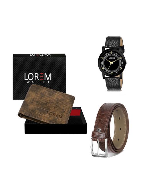 belt, wallet & watch gift combo - 19277563 - Very Small Image - 1