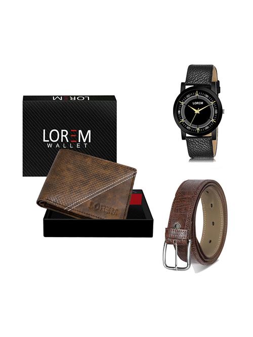 belt, wallet & watch gift combo - 19277585 - Very Small Image - 1