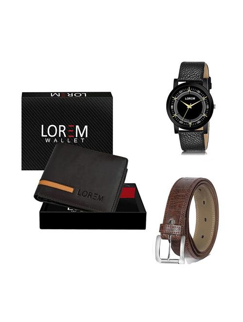 belt, wallet & watch gift combo - 19277649 - Very Small Image - 1