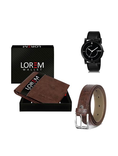belt, wallet & watch gift combo - 19277737 - Very Small Image - 1