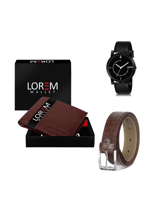 belt, wallet & watch gift combo - 19277749 - Very Small Image - 1