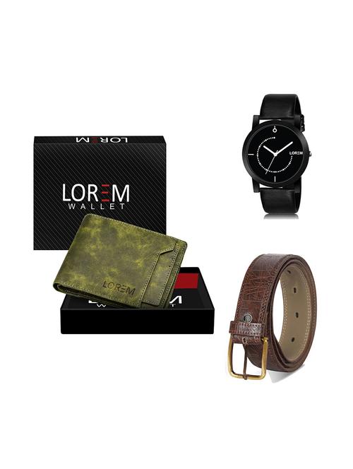 belt, wallet & watch gift combo - 19277758 - Very Small Image - 1