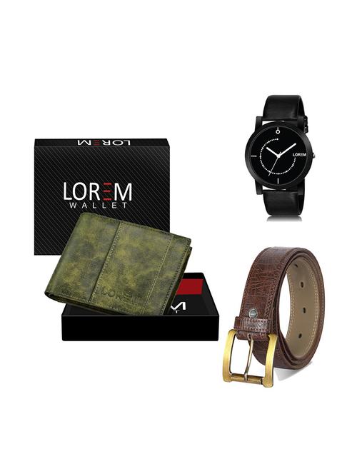 belt, wallet & watch gift combo - 19277768 - Very Small Image - 1