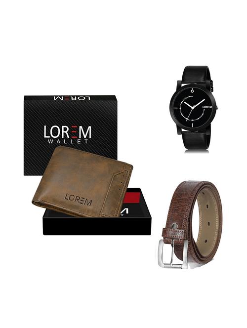 belt, wallet & watch gift combo - 19277805 - Very Small Image - 1