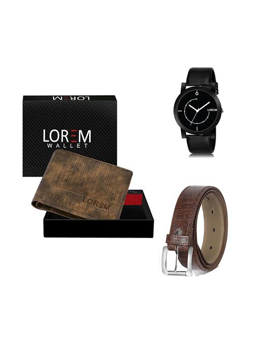 belt, wallet & watch gift combo - 19277829 - Very Small Image - 1