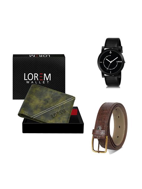 belt, wallet & watch gift combo - 19277866 - Very Small Image - 1