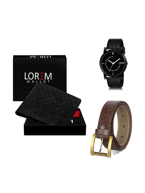 belt, wallet & watch gift combo - 19277894 - Very Small Image - 1