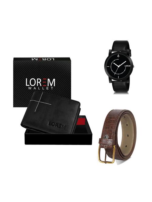 belt, wallet & watch gift combo - 19277902 - Very Small Image - 1