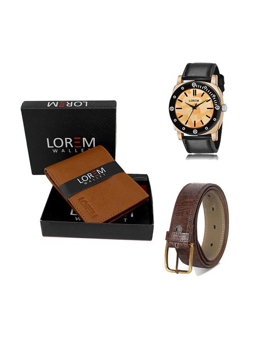 belt, wallet & watch gift combo - 19277950 - Very Small Image - 1