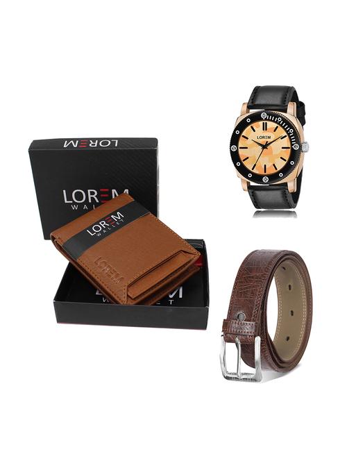 belt, wallet & watch gift combo - 19277959 - Very Small Image - 1