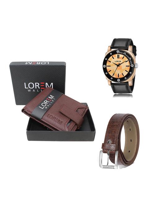 belt, wallet & watch gift combo - 19277985 - Very Small Image - 1
