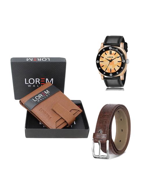 belt, wallet & watch gift combo - 19277995 - Very Small Image - 1