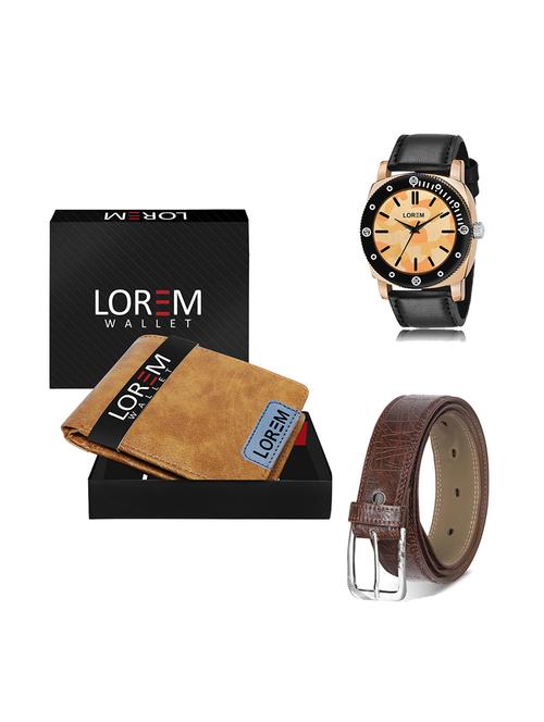 belt, wallet & watch gift combo - 19278000 - Very Small Image - 1