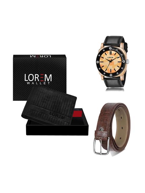belt, wallet & watch gift combo - 19278119 - Very Small Image - 1