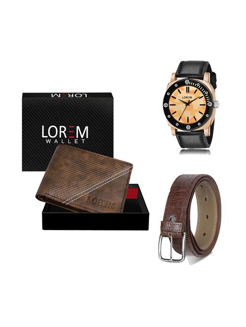 belt, wallet & watch gift combo - 19278125 - Very Small Image - 1