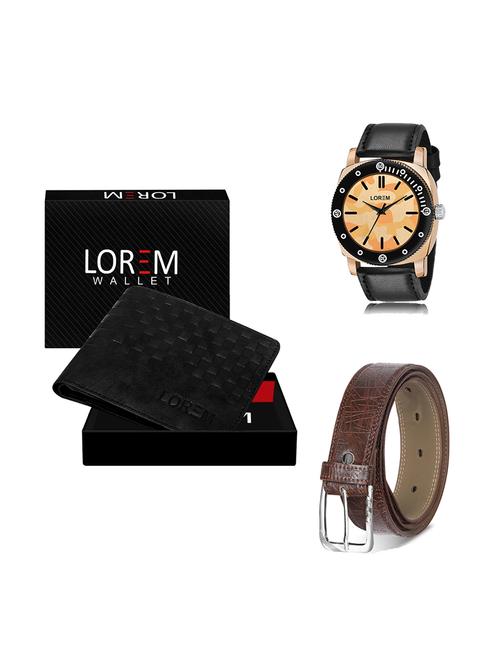 belt, wallet & watch gift combo - 19278168 - Very Small Image - 1