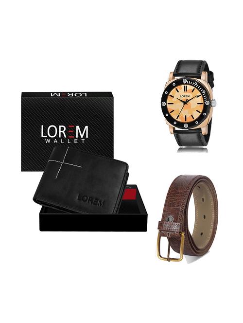 belt, wallet & watch gift combo - 19278172 - Very Small Image - 1