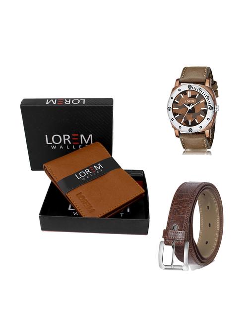 belt, wallet & watch gift combo - 19278219 - Very Small Image - 1