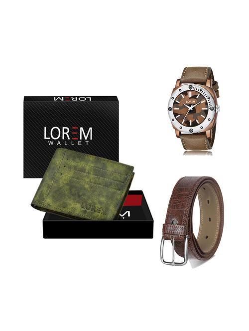 belt, wallet & watch gift combo - 19278305 - Very Small Image - 1