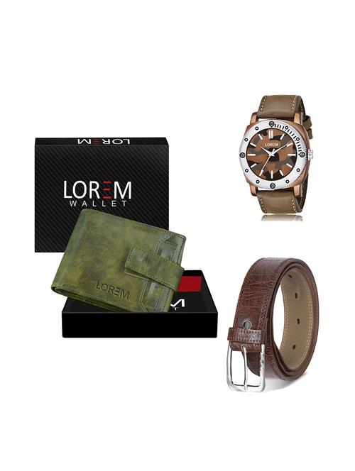 belt, wallet & watch gift combo - 19278336 - Very Small Image - 1