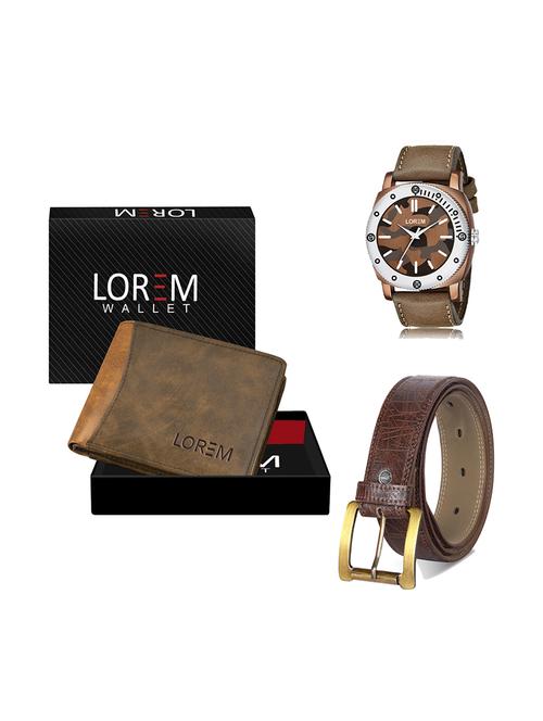 belt, wallet & watch gift combo - 19278356 - Very Small Image - 1