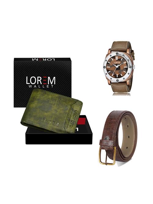 belt, wallet & watch gift combo - 19278364 - Very Small Image - 1