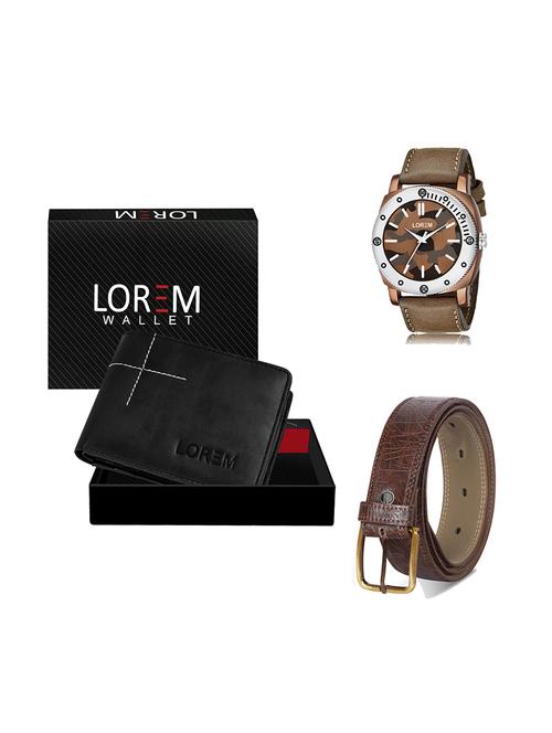 belt, wallet & watch gift combo - 19278442 - Very Small Image - 1