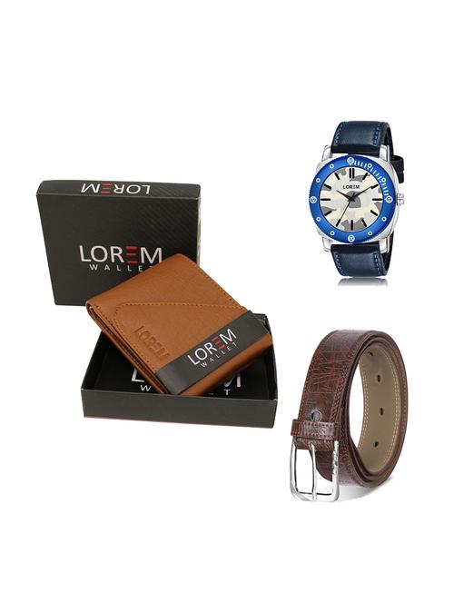 belt, wallet & watch gift combo - 19278486 - Very Small Image - 1
