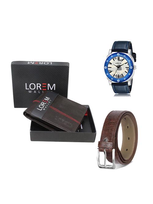 belt, wallet & watch gift combo - 19278517 - Very Small Image - 1