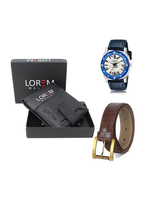 belt, wallet & watch gift combo - 19278518 - Very Small Image - 1