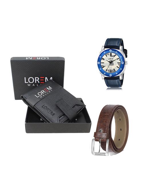 belt, wallet & watch gift combo - 19278519 - Very Small Image - 1