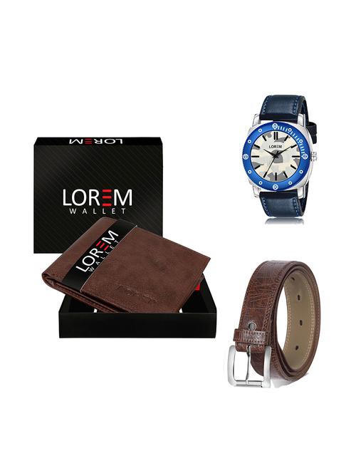 belt, wallet & watch gift combo - 19278543 - Very Small Image - 1