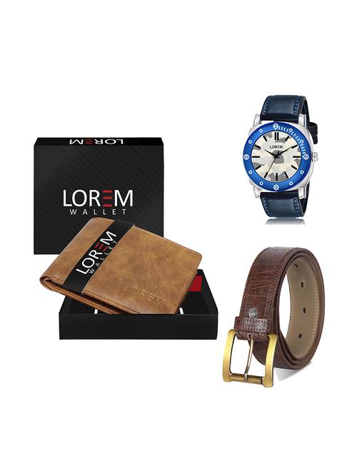 belt, wallet & watch gift combo - 19278548 - Very Small Image - 1