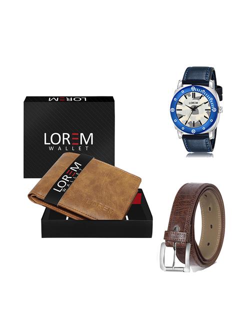 belt, wallet & watch gift combo - 19278549 - Very Small Image - 1
