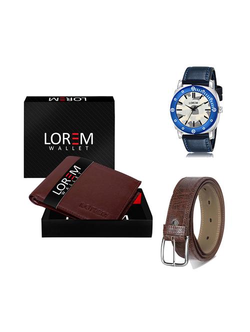 belt, wallet & watch gift combo - 19278557 - Very Small Image - 1