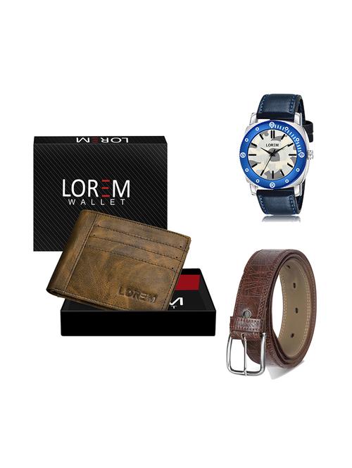 belt, wallet & watch gift combo - 19278587 - Very Small Image - 1