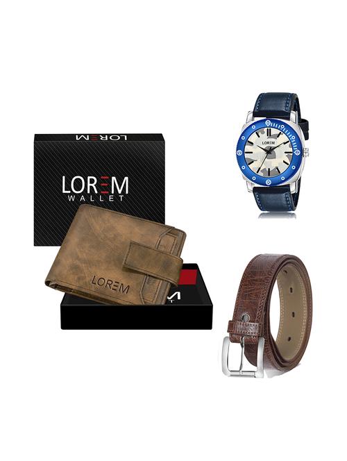 belt, wallet & watch gift combo - 19278609 - Very Small Image - 1